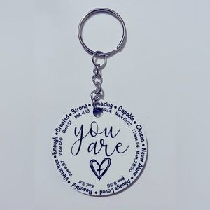 Sublimation, round keychain